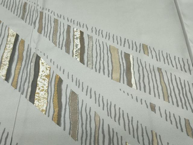 平和屋着物○訪問着 変わり縞 金銀彩 正絹 逸品 DAAV4936ud