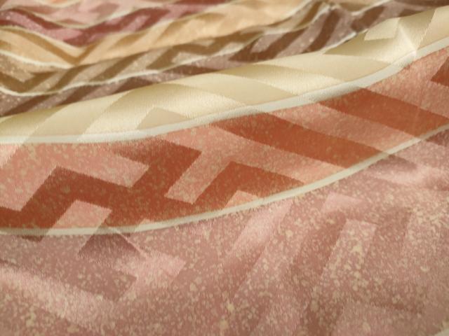 平和屋着物○男性 訪問着 横段文 正絹 逸品 DAAV4942ud 平和屋着物 