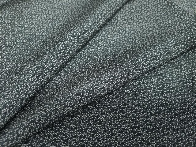 平和屋着物●江戸小紋　小花尽くし　黒地　正絹　逸品　未使用　DAAV4951ud