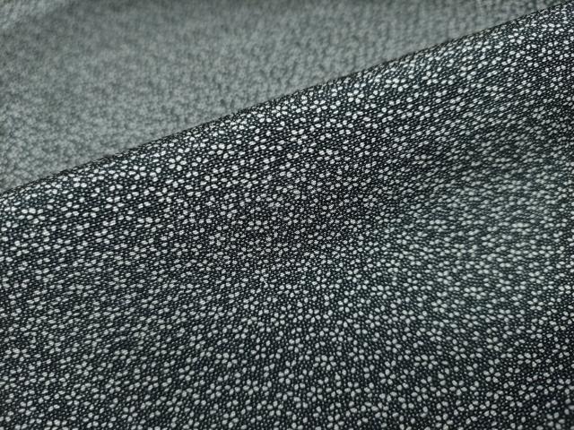 平和屋着物○江戸小紋 小花尽くし 黒地 正絹 逸品 未使用 DAAV4951ud