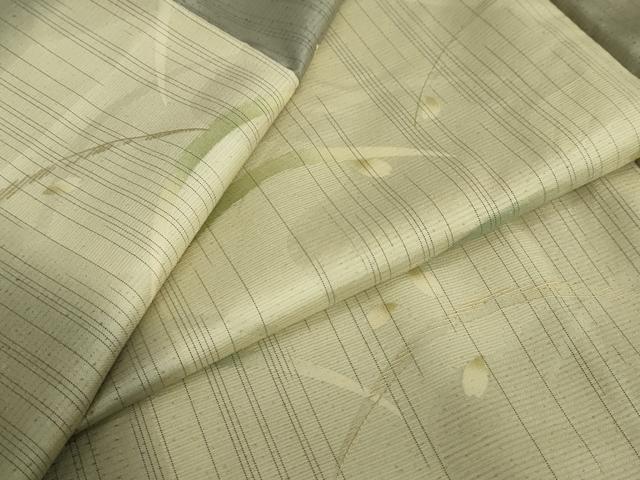 平和屋着物●小堀三千尋　本場大島紬　薩摩結城　舞桜芝文　金彩　正絹　逸品　DAAV4977ud