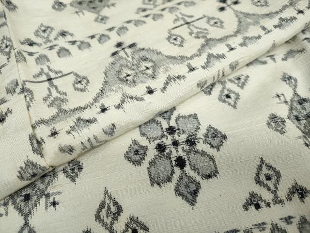 平和屋着物○上質な紬 幾何学文様 正絹 逸品 DAAV4989ud