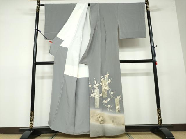 平和屋着物○豪華色留袖 作家物 駒刺繍 堆朱箔 短冊草花文