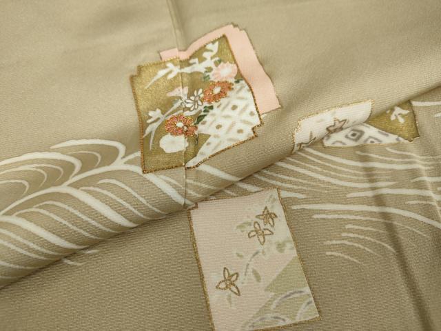 平和屋着物●訪問着　霞花文　暈し染め　金彩　正絹　逸品　DAAQ3147ps 平和屋着物○訪問着 霞花文 暈し染め 金彩 正絹 逸品 DAAQ3147ps