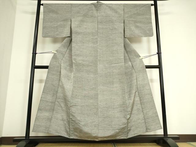 平和屋着物▽上質な紬 単衣 絣文 DAAV5077az