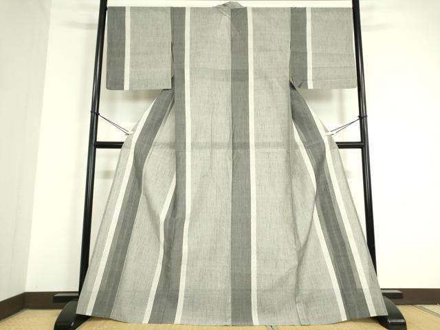 平和屋着物＊夏物　結城紬　夏結城　はたおり娘　菱間道　80亀甲　やまと誂製　正絹　逸品　DAAV5081az