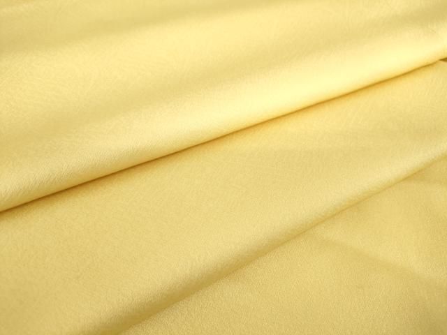 平和屋着物●上質な色無地　胴抜き仕立て　丁子色　正絹　逸品　DAAV5222az