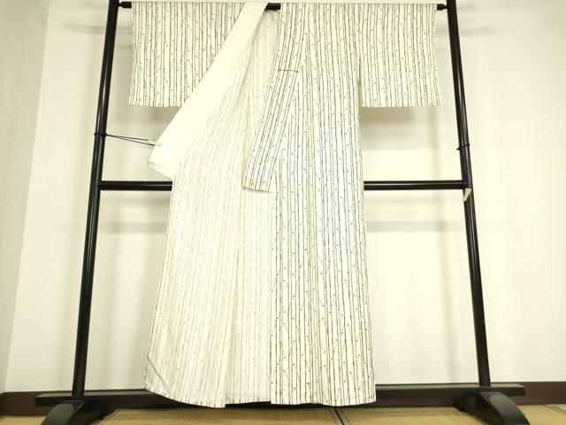 平和屋着物▽上質な小紋 単衣 枝蕾 正絹 逸品 DAAV5226az