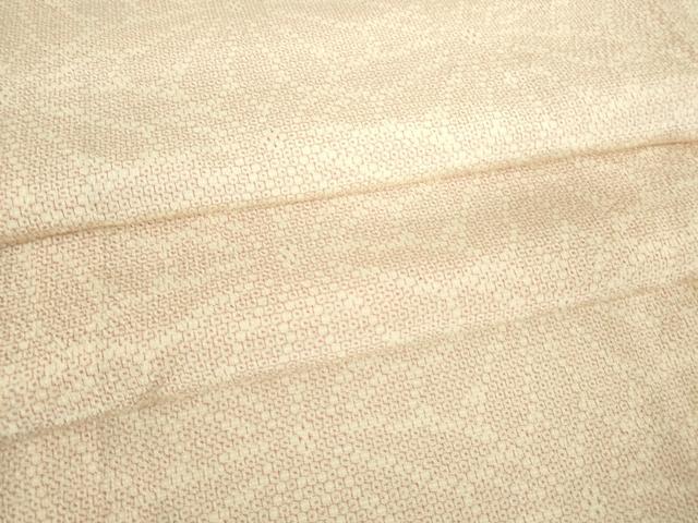 平和屋着物▽本塩沢　単衣　花尽くし　110亀甲　正絹　逸品　DAAV5342az