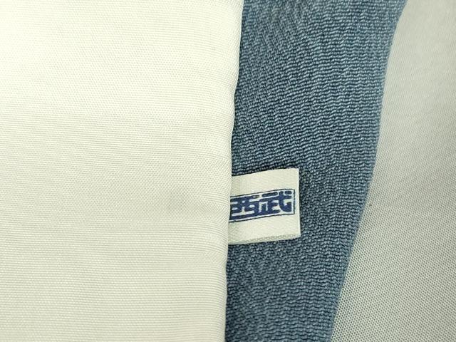 平和屋着物▽上質な小紋 単衣 型染め 飛鳥花唐草文 西武百貨店扱い