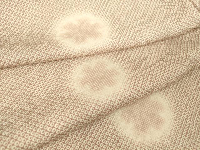 平和屋着物▽上質な小紋　単衣　雪輪文　蛍暈し　ほてい屋扱い　正絹　逸品　DAAV5412az