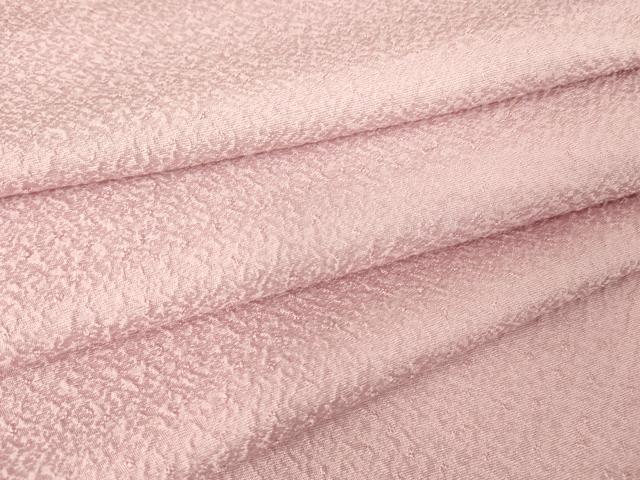 平和屋着物▽上質な色無地　単衣　霞地紋　石竹色　正絹　逸品　未使用　DAAV5417az