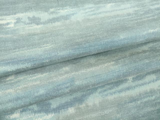 平和屋着物▽上質な紬　単衣　霞文　正絹　逸品　DAAV5423az