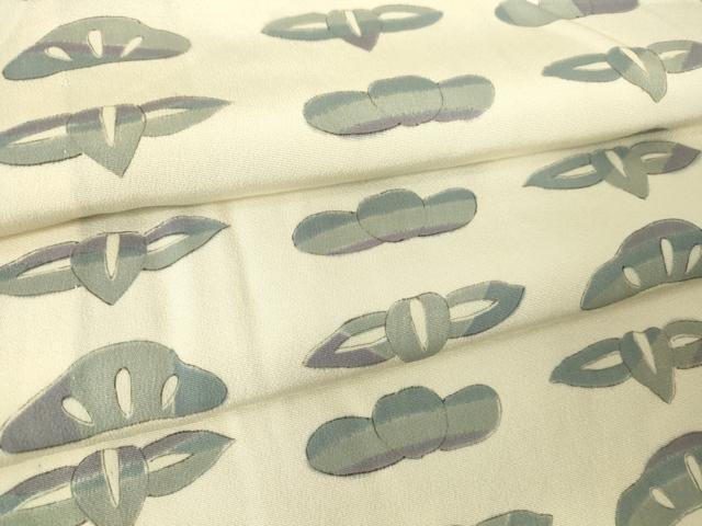 平和屋着物▽上質な小紋　単衣　松文　正絹　逸品　DAAV5452az