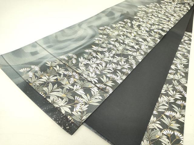 平和屋着物○六通柄袋帯 唐織 草花文 遊 金糸 正絹 逸品 DAAV5521az