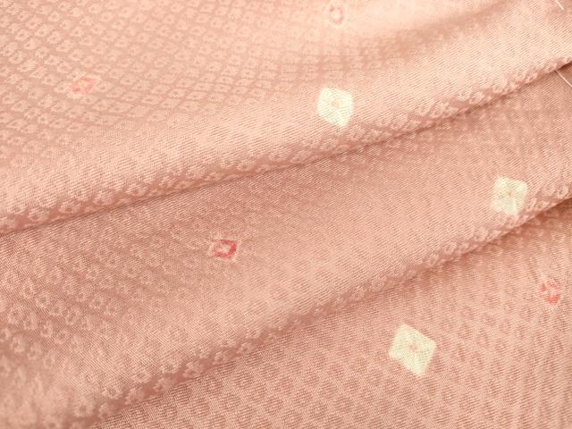 平和屋着物▽上質な小紋　単衣　絞り　箔散らし　正絹　逸品　未使用　DAAV5559az