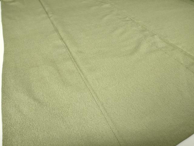 平和屋着物▽本塩沢　単衣　藍媚茶色　大丸織物謹製　証紙付き　正絹　逸品　DAAV5703az 平和屋着物▽本塩沢 単衣 藍媚茶色 大丸織物謹製 証紙付き