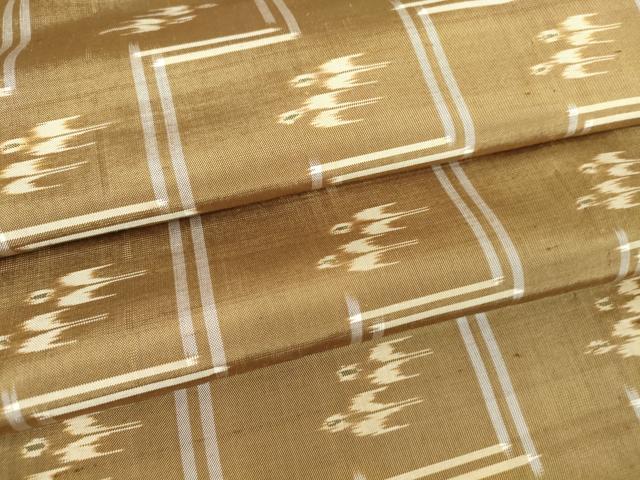 平和屋着物▽本場琉球絣　紬　単衣　正絹　逸品　DAAV5757az 平和屋着物▽本場琉球絣 紬 単衣 正絹 逸品 DAAV5757az