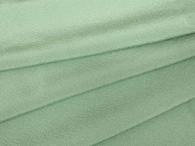 平和屋着物▽上質な色無地　単衣　千草色　正絹　逸品　DAAV5808az