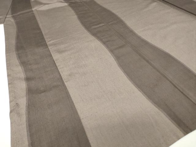 平和屋着物▽上質な紬　単衣　変わり間道　正絹　逸品　DAAV5912az_3