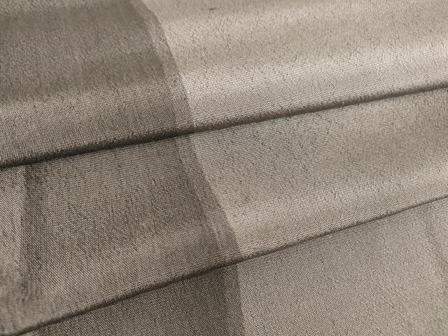 平和屋着物▽上質な紬　単衣　変わり間道　正絹　逸品　DAAV5912az