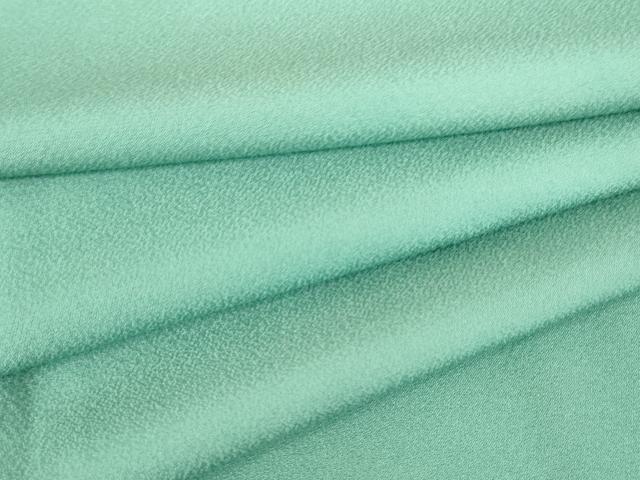 平和屋着物▽上質な色無地　単衣　錆浅葱色　正絹　逸品　DAAV5972az