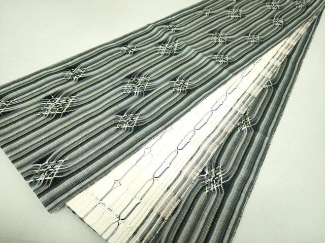 平和屋着物●両面　全通柄袋帯　もじり織　変わり間道　金糸　正絹　逸品　未使用　DAAV6056ps