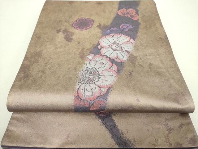 平和屋着物●西洞院辻が花　大脇一心　六通柄袋帯　辻が花　金糸　引箔　正絹　逸品　未使用　DAAV6057ps