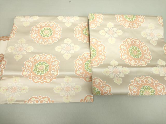 平和屋着物●つけ帯　唐織　正倉院花文　金糸　三越扱い　正絹　逸品　DAAV6091ps