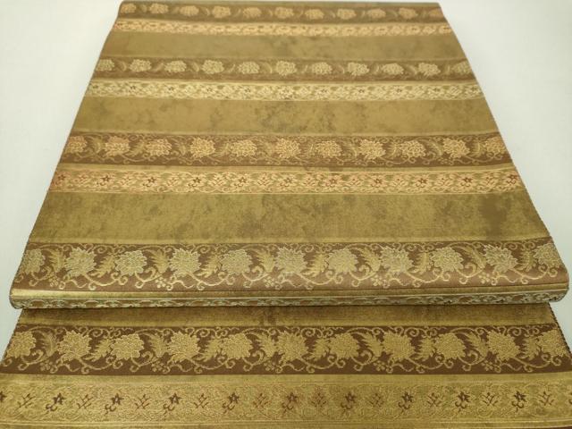 平和屋着物○西陣織 陰山織物謹製 箔屋清兵衛 六通柄袋帯