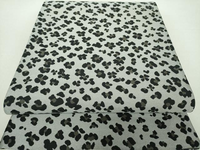 平和屋着物●全通柄袋帯　ヒョウ柄　豹柄　正絹　逸品　未使用　DAAV6184ps