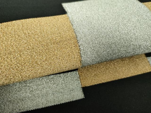 平和屋着物○安田つづれ 爪掻き本綴れ 八寸名古屋帯 変わり市松