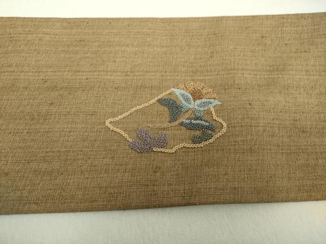 平和屋着物○中国三大刺繍 相良刺繍 総刺繍 九寸名古屋帯