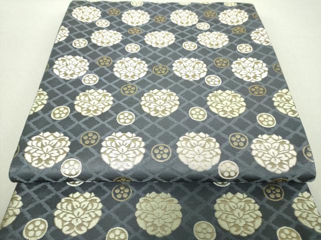 平和屋着物●西陣　六通柄袋帯　古代名物裂　金糸　正絹　逸品　DAAV6232ps