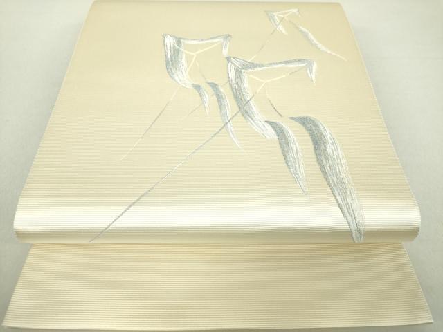 平和屋着物●西陣　廣部商事謹製　太鼓柄袋帯　風雪　凧揚げ　金糸　証紙付き　正絹　逸品　未使用　DAAV6235ps