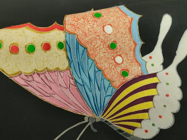 平和屋着物○東京友禅 熊谷好博子 塩瀬 九寸名古屋帯 杢目文 正絹 逸品