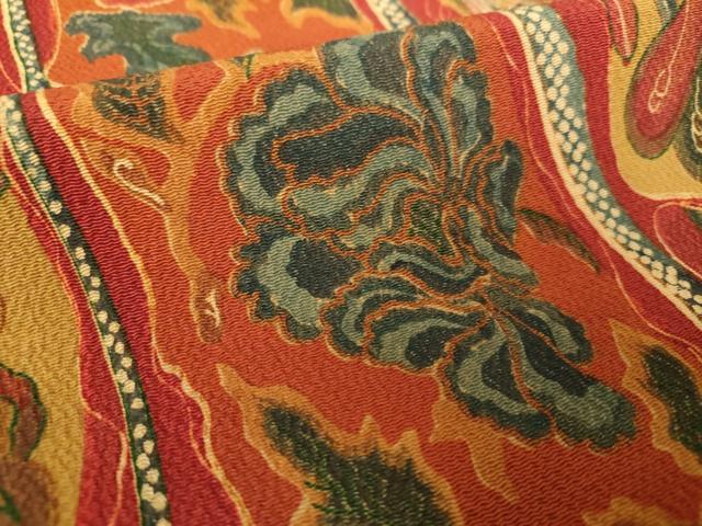 平和屋着物○極上 初代 染人・山岡古都 首里琉染 九寸名古屋