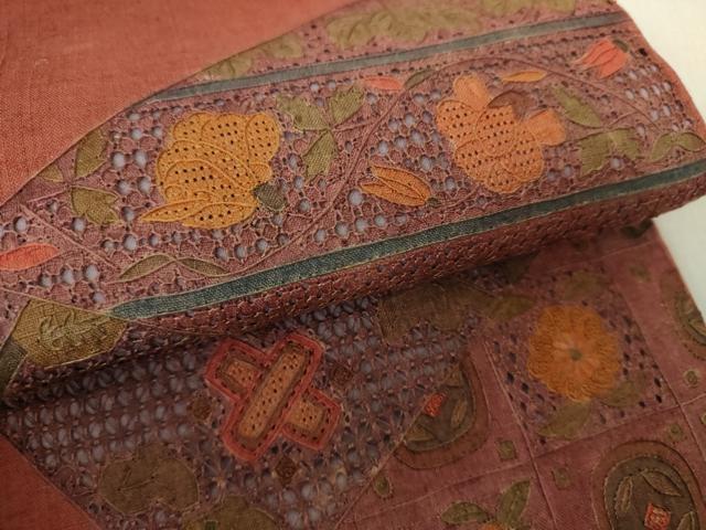 平和屋着物○中国三大刺繍 スワトウ相良刺繍 汕頭相良刺繍 総刺繍