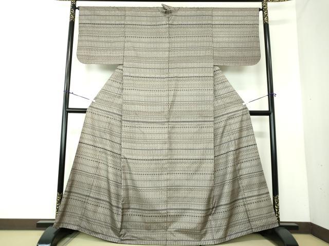 平和屋着物●本場染大島紬　訪問着　横段文　暈し染め　正絹　逸品　DAAV6366ps