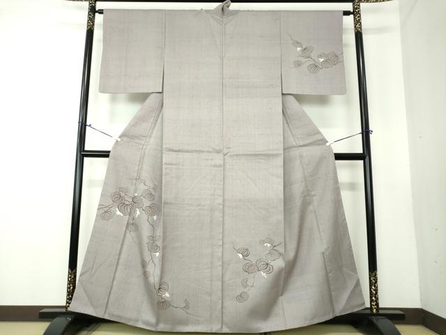 平和屋着物□訪問着 中国三大刺繍 スワトウ刺繍 汕頭刺繍 絞り 扇子