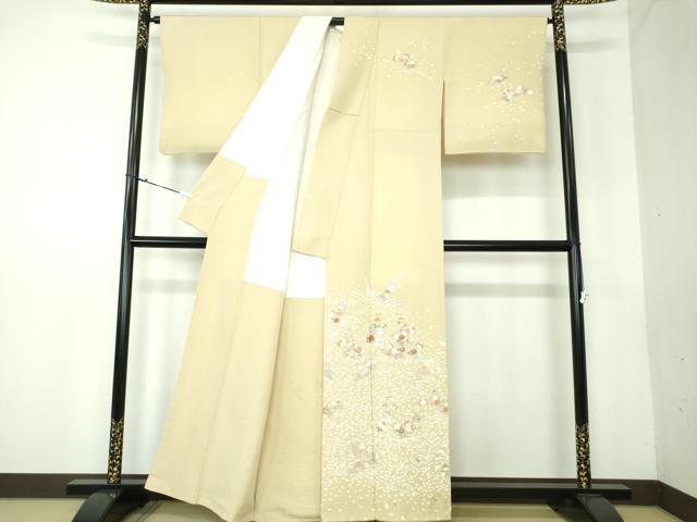 平和屋着物○訪問着 立波花筏 金彩 正絹 逸品 DAAV6385ps