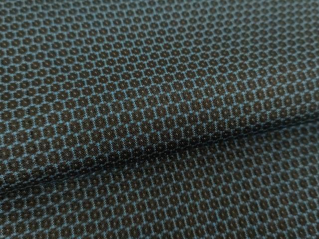 平和屋着物○男性 紬 アンサンブル 80亀甲 総詰め 正絹 逸品 DAAV6410ps 