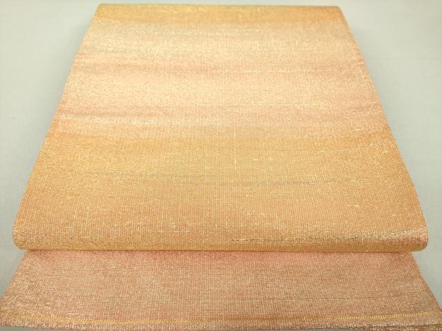 平和屋着物●桝屋高尾　ねん金綴錦　全通柄袋帯　段霞文　金銀糸　正絹　逸品　DAAV6435ps