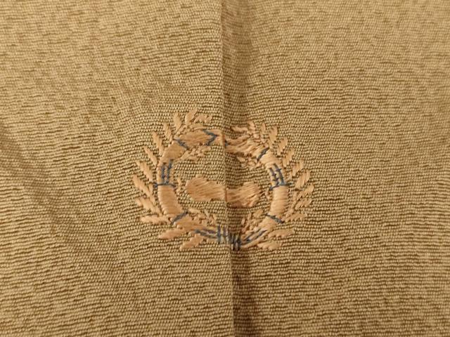 平和屋着物○二代目清次郎監修 手描き 色無地 朽葉色 正絹 逸品 未