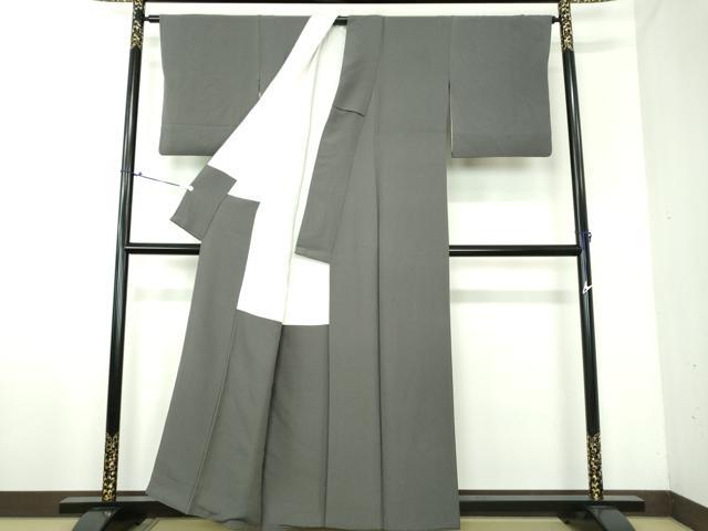 平和屋着物○上質な色無地 蝋色 正絹 逸品 DAAV6478ps