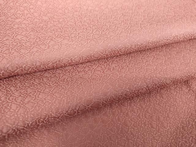 平和屋着物●上質な色無地　霞地紋　蘇芳香色　正絹　逸品　未使用　DAAV6485ps