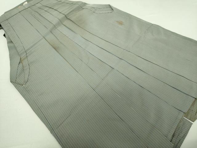 平和屋着物●男性　馬乗袴　縞　正絹　逸品　DAAV6505ps