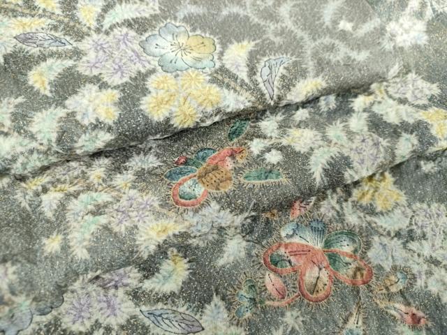 平和屋着物●上質な小紋　絞り　辻が花　暈し染め　金彩　正絹　逸品　DAAV6587ps