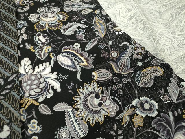 平和屋着物○訪問着 絞り 風景草花文 黒地 金銀彩 正絹 逸品 CAAZ2516ut