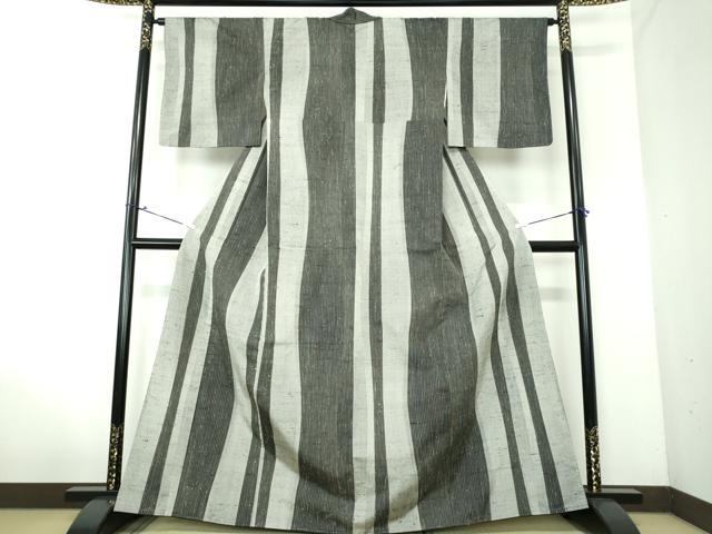 平和屋着物●上質な紬　変わり間道　正絹　逸品　DAAV6653ps